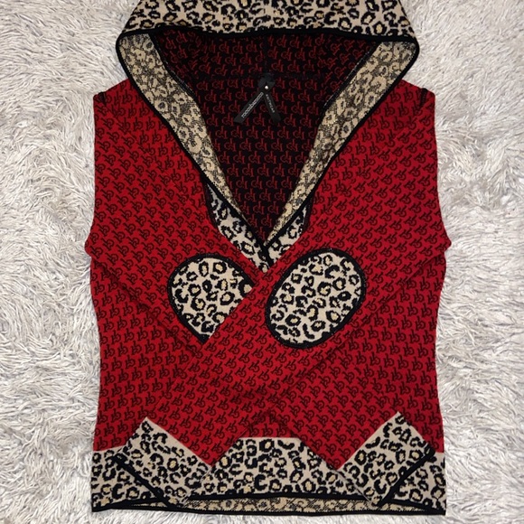 Roccobarocco knit wear sweater with a hoodie - Picture 3 of 8